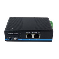 工業級百兆雙纖1光2電光纖收發器